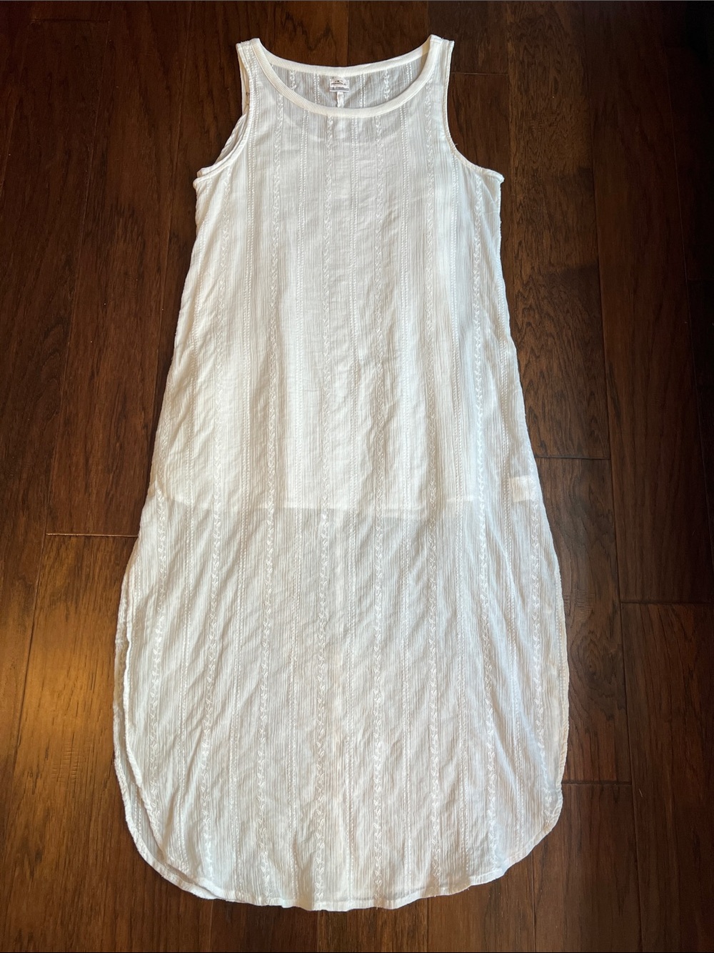 O'Neill White Sleeveless Midi Dress